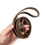 Leather Dog Leash - Black - Image 2