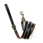 Leather Dog Leash - Black