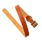 Leather Dog Collar - English Tan