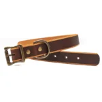 Leather Dog Collar - Haritage Brown - Image 4
