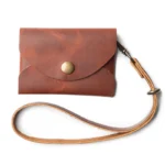 Women Leather Envelope Pouch - English Tan