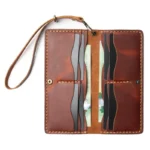 Leather Clutch in English Tan - Image 3