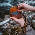 Women Leather Envelope Pouch - English Tan - Image 2