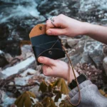 Women Leather Envelope Pouch - Black - Image 3