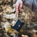 Women Leather Envelope Pouch - Black - Image 2