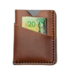 Leather Front Pocket Wallet - Natural - Image 3