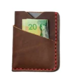 Leather Front Pocket Wallet - Heritage Brown - Image 3
