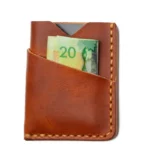 Leather Front Pocket Wallet - English Tan - Image 3