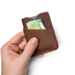 Leather Front Pocket Wallet - Heritage Brown - Image 4