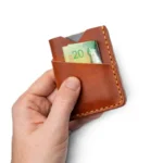 Leather Front Pocket Wallet - English Tan - Image 4