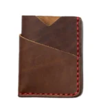 Leather Front Pocket Wallet - Heritage Brown - Image 2