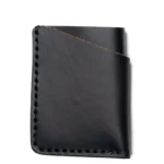 Leather Front Pocket Wallet - Black