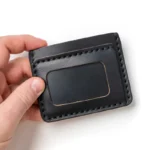 Leather ID Wallet - Black - Image 4