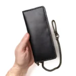Leather Long Wallet - Black - Image 2