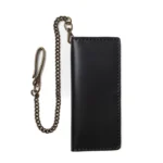 Leather Long Wallet - Black