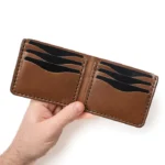 Traditional Bifold Leather Wallet - Natural - Image 5