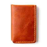 Leather Vertical Wallet - English Tan