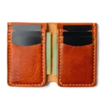 Leather Vertical Wallet - English Tan - Image 2