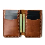 Leather Vertical Wallet - Natural - Image 2