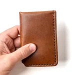 Leather Vertical Wallet - Natural - Image 3