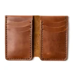 Leather Vertical Wallet - Natural - Image 4