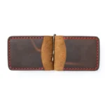 Leather Money Clip Wallet - Heritage Brown - Image 4