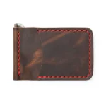 Leather Money Clip Wallet - Heritage Brown - Image 6