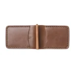 Leather Money Clip Wallet - Natural - Image 5