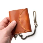 Leather Biker Wallet - English Tan - Image 3