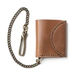 Leather Biker Wallet - Natural