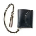 Leather Biker Wallet - Black