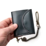 Leather Biker Wallet - Black - Image 3