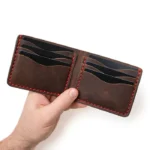 Traditional Bifold Leather Wallet - Heritage Brown - Image 3