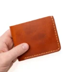 Traditional Bifold Leather Wallet - English Tan - Image 3
