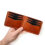 Traditional Bifold Leather Wallet - English Tan - Image 4