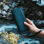 Leather Clutch in Black - Image 4