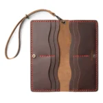 Leather Clutch in Heritage Brown - Image 2