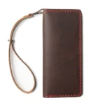 Leather Clutch in Heritage Brown