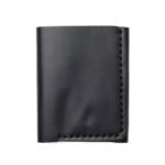 Leather Trifold Wallet - Black