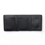 Leather Trifold Wallet - Black - Image 6