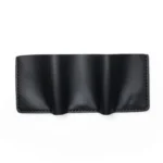 Leather Trifold Wallet - Black - Image 3
