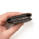Leather Trifold Wallet - Black - Image 4