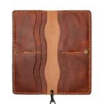 Leather Long Wallet - English Tan - Image 2