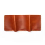 Leather Trifold Wallet - English Tan - Image 4