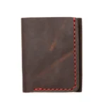 Leather Trifold Wallet - Heritage Brown