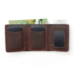 Leather Trifold Wallet - Heritage Brown - Image 4