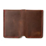 Leather Vertical Wallet - Heritage Brown - Image 3