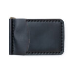Leather Money Clip Wallet - Black - Image 6