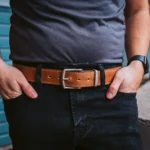 1.5" Vanguard Leather Belt - Natural - Image 5