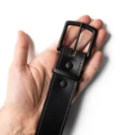 1.5" Vanguard Leather Belt - Black - Image 3